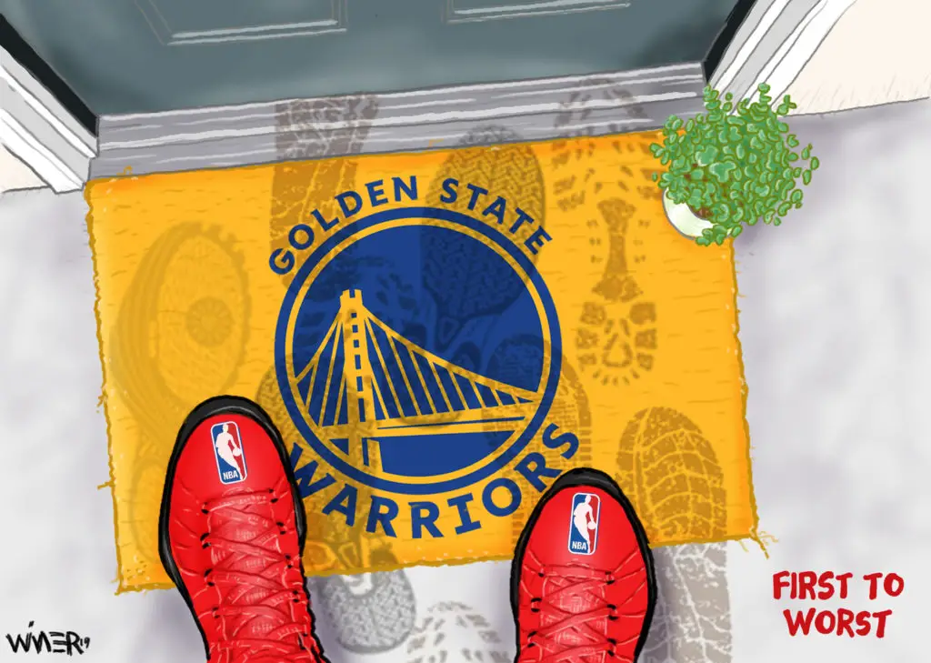 CARTOON: Golden State Warriors go from first to worst